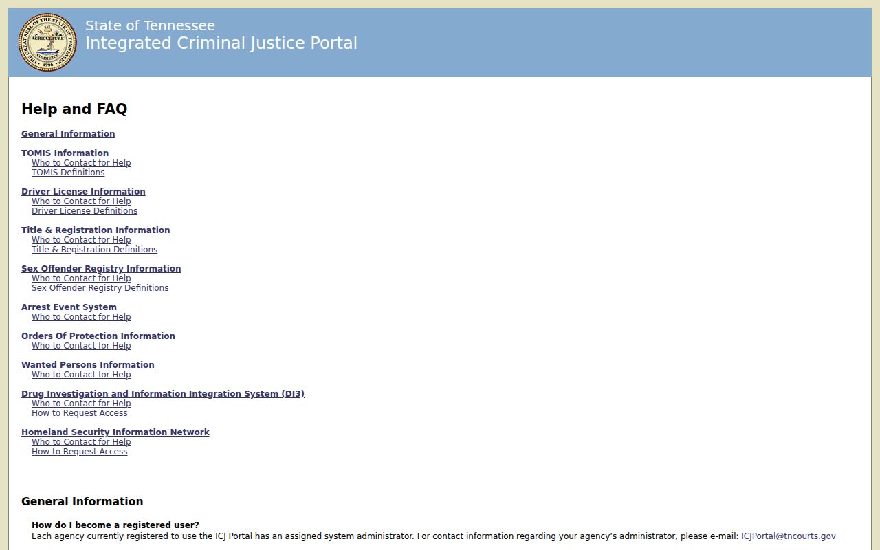 Trousdale County warrant search reference, TBI Wanted Persons portal help for agencies