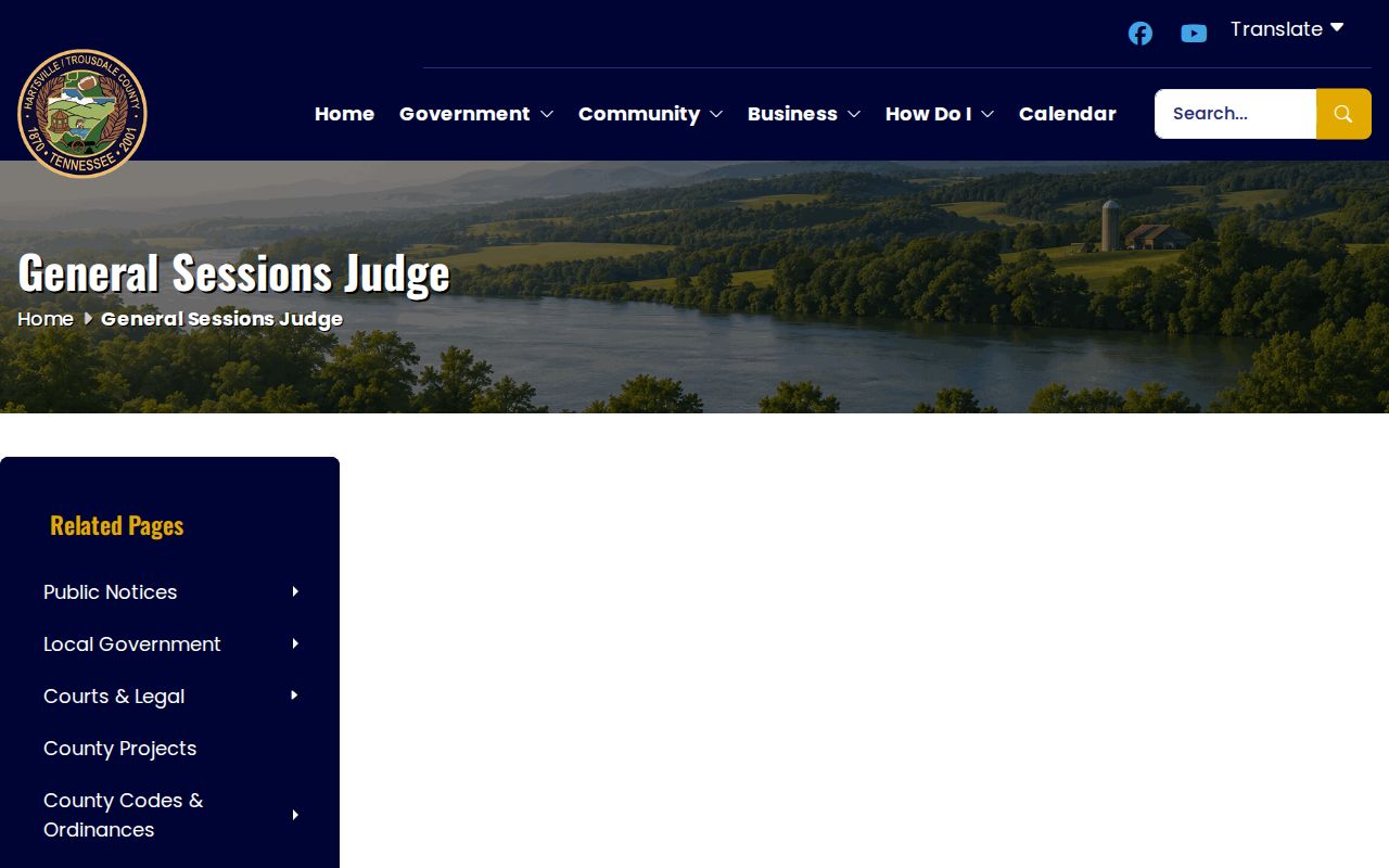 Trousdale County bench warrant reference, General Sessions court contact information